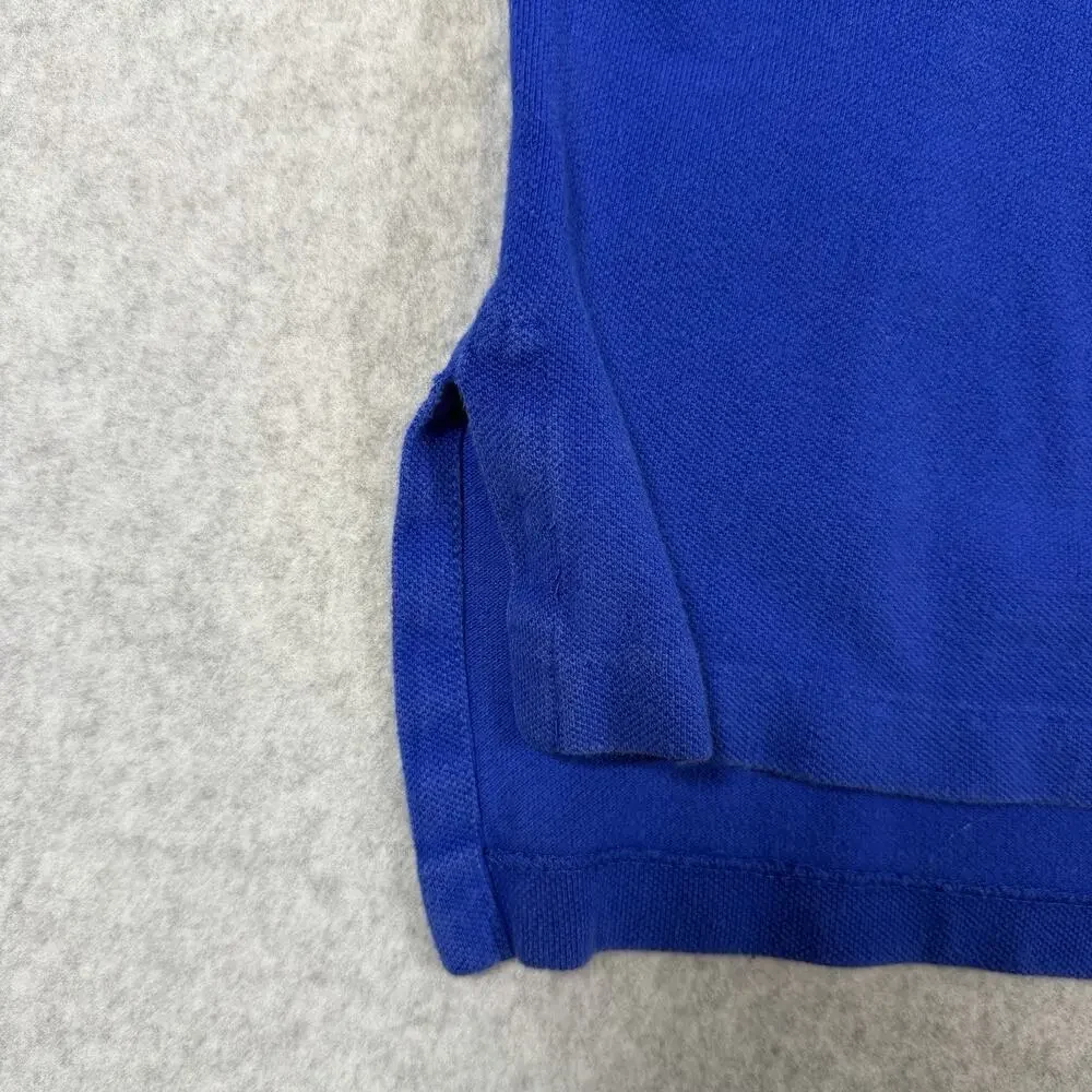 Vintage Polo by Ralph Lauren Shirt Royal Blue Men's XL Orange Pony Knicks Cotton